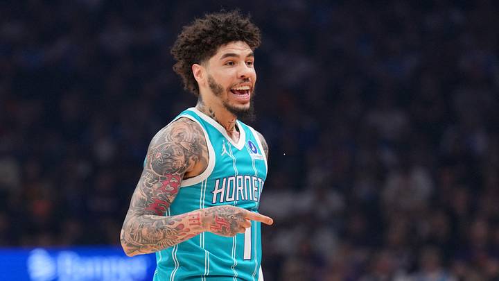 New Minnesota Timberwolves guard LaMelo Ball Mandatory Credit: Joe Camporeale-Imagn Images