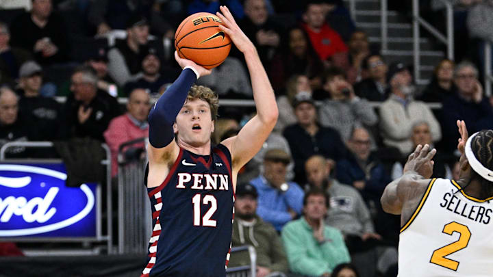Penn Quakers forward TJ Power (12)