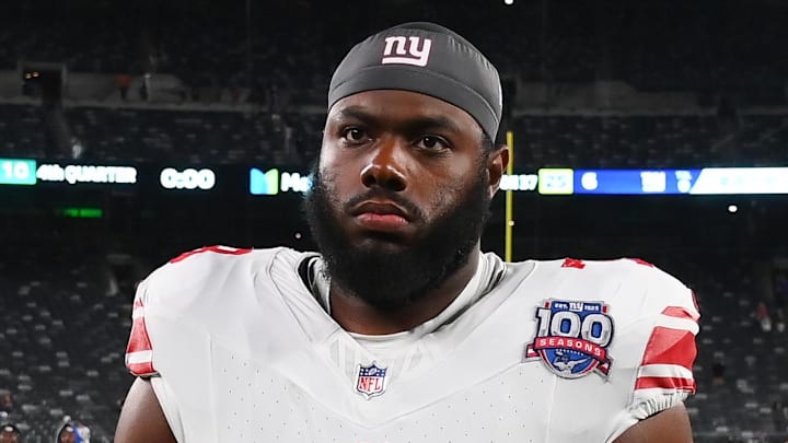 New York Giants offensive tackle Andrew Thomas 