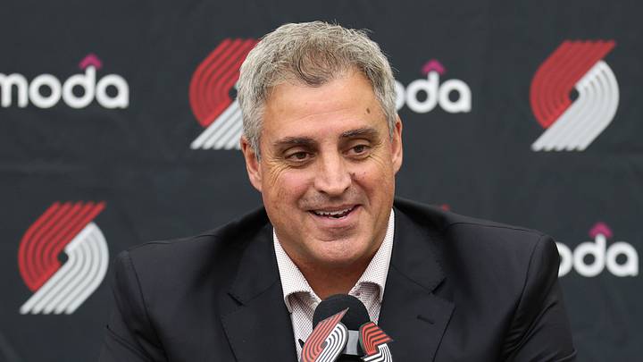 Jun 25, 2026; Portland, OR, USA; Portland Trail Blazers head coach Micah Nori answers questions from the press conference at the Trail Blazers Practice Facility. Mandatory Credit: Jaime Valdez-Imagn Images Jun 25, 2026; Portland, OR, USA; Portland Trail Blazers head coach Micah Nori answers questions from the press conference at the Trail Blazers Practice Facility. Mandatory Credit: Jaime Valdez-Imagn Images
