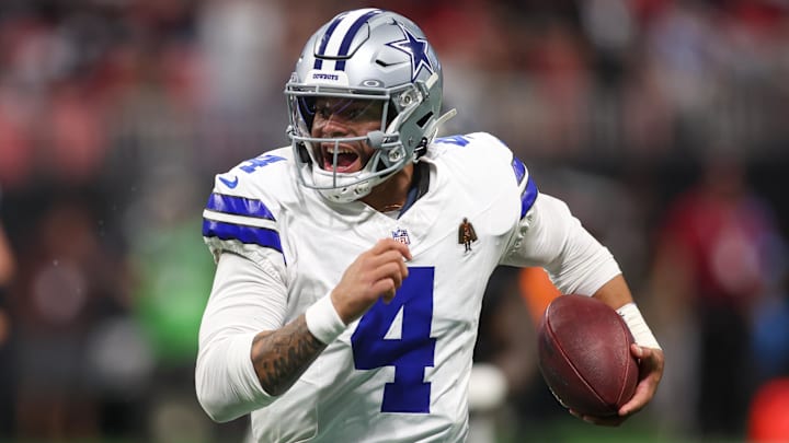 Cowboys QB Dak Prescott averaged 14.6 fantasy points per game in his eight starts from last season. Cowboys QB Dak Prescott averaged 14.6 fantasy points per game in his eight starts from last season.