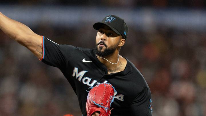 San Francisco, California, USA; Miami Marlins starting pitcher Sandy Alcantara (22) delivers a pitch against the San Francisco Giants during the sixth inning at Oracle Park. Mandatory Credit: D. Ross Cameron-Imagn Images San Francisco, California, USA; Miami Marlins starting pitcher Sandy Alcantara (22) delivers a pitch against the San Francisco Giants during the sixth inning at Oracle Park. Mandatory Credit: D. Ross Cameron-Imagn Images