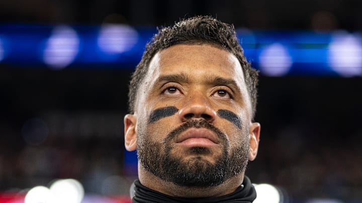 Russell Wilson of the New York Giants takes a seat Russell Wilson of the New York Giants takes a seat