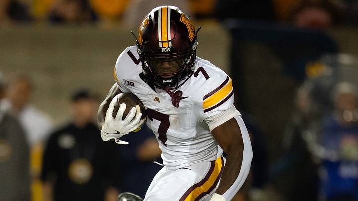 Former Minnesota Golden Gophers and current Purdue Boilermakers running back Fame Ijeboi (7). Former Minnesota Golden Gophers and current Purdue Boilermakers running back Fame Ijeboi (7).