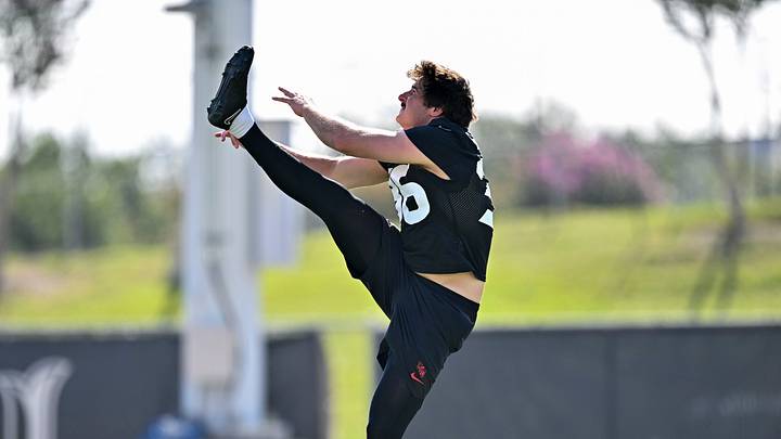 Jun 10, 2026; Houston, Texas, USA; Houston Texans punter Jack Stonehouse (36) participates in a drill during the team’s minicamp at Houston Methodist Training Center. Mandatory Credit: Maria Lysaker-Imagn Images Jun 10, 2026; Houston, Texas, USA; Houston Texans punter Jack Stonehouse (36) participates in a drill during the team’s minicamp at Houston Methodist Training Center. Mandatory Credit: Maria Lysaker-Imagn Images