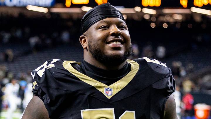 New Orleans Saints center Cesar Ruiz New Orleans Saints center Cesar Ruiz