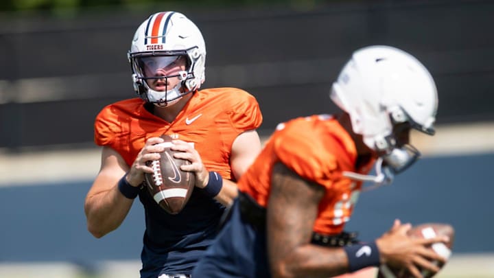 Auburn Tigers quarterback Jackson Arnold has started every game since transferring from Oklahoma. Auburn Tigers quarterback Jackson Arnold has started every game since transferring from Oklahoma.