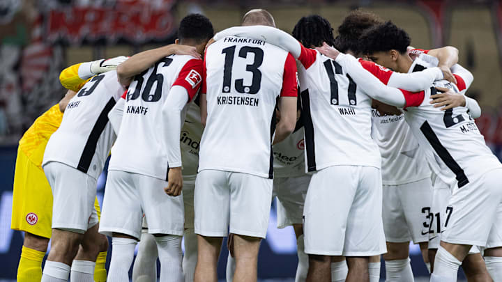 Eintracht Frankfurt im Spiel gegen Bayer Leverkusen