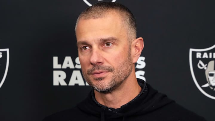 Feb 25, 2025; Indianapolis, IN, USA; Las Vegas Raiders general manager John Spytek on radio row during the NFL Scouting Combine at the Indiana Convention Center. Mandatory Credit: Kirby Lee-Imagn Images Feb 25, 2025; Indianapolis, IN, USA; Las Vegas Raiders general manager John Spytek on radio row during the NFL Scouting Combine at the Indiana Convention Center. Mandatory Credit: Kirby Lee-Imagn Images