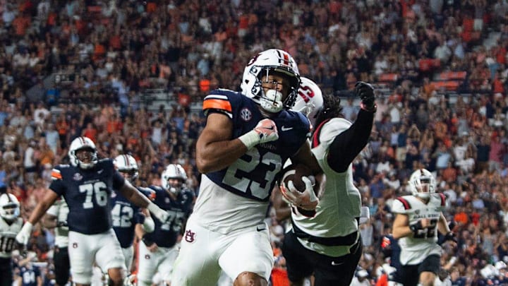 Auburn Tigers running back Jeremiah Cobb (23) could build off his career night last week with South Alabama in town.