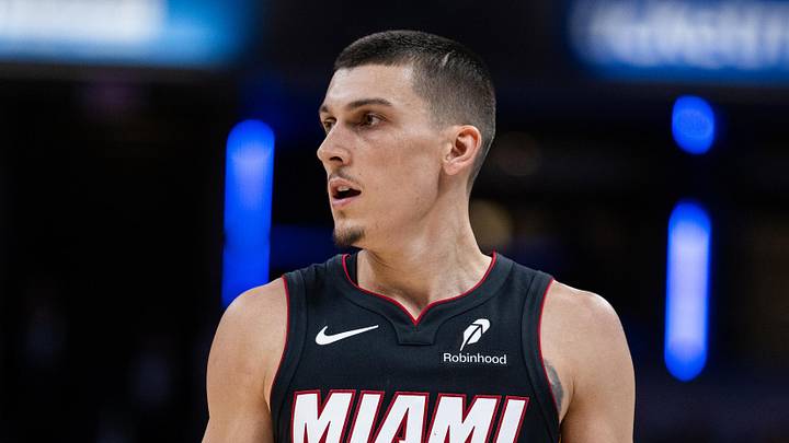 Mar 29, 2026; Indianapolis, Indiana, USA; Miami Heat guard Tyler Herro (14) in the second half against the Indiana Pacers at Gainbridge Fieldhouse. Mandatory Credit: Trevor Ruszkowski-Imagn Images Mar 29, 2026; Indianapolis, Indiana, USA; Miami Heat guard Tyler Herro (14) in the second half against the Indiana Pacers at Gainbridge Fieldhouse. Mandatory Credit: Trevor Ruszkowski-Imagn Images