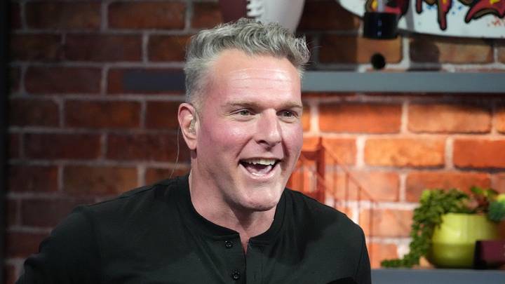 Former Indianapolis Colts punter Pat McAfee on the Pat McAfee Show set Former Indianapolis Colts punter Pat McAfee on the Pat McAfee Show set