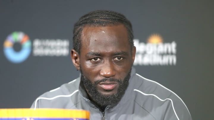 Terence Crawford speaks to media on September 13, 2025. Terence Crawford speaks to media on September 13, 2025.