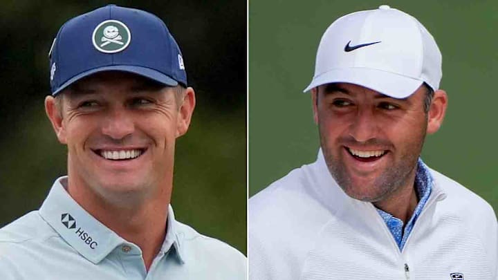 Bryson DeChambeau and Scottie Scheffler are two popular choices at the 90th Masters.