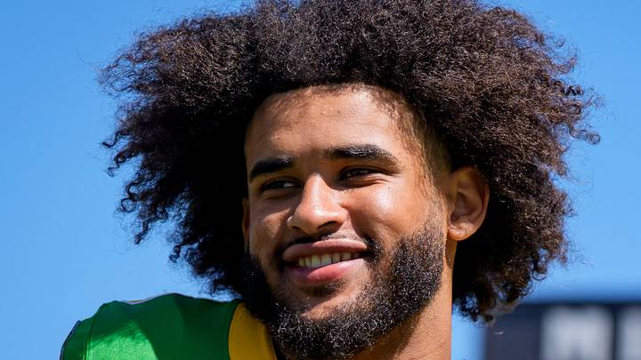Oregon quarterback Dante Moore walks off the field following the Oregon Ducks annual spring game on April 25, 2026 at Autzen Stadium in Eugene, Oregon. Oregon quarterback Dante Moore walks off the field following the Oregon Ducks annual spring game on April 25, 2026 at Autzen Stadium in Eugene, Oregon.