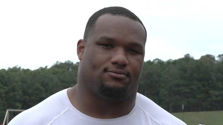 Da'Shawn Hand has earned the nickname 'Kingpin' from Atlanta Falcons defensive line coach Nate Ollie. Da'Shawn Hand has earned the nickname 'Kingpin' from Atlanta Falcons defensive line coach Nate Ollie.