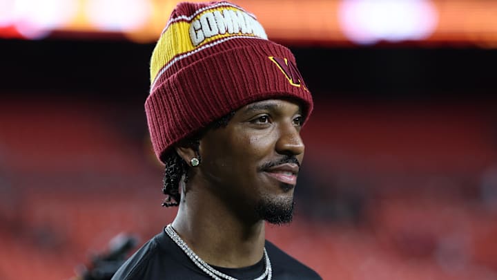 Washington Commanders quarterback Jayden Daniels