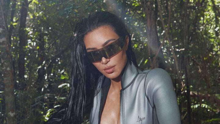 Kim Kardashian was photographed by Greg Swales in the Dominican Republic. Swimsuit by Abysse. Gloves by Fox. Kim Kardashian was photographed by Greg Swales in the Dominican Republic. Swimsuit by Abysse. Gloves by Fox.