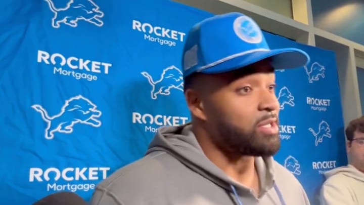 New Lions safety Jamal Adams talks to reporters after his arrival in Detroit New Lions safety Jamal Adams talks to reporters after his arrival in Detroit