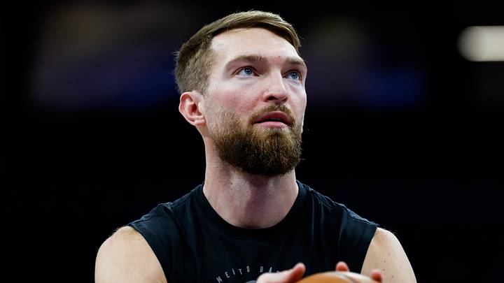 Jan 16, 2026; Sacramento, California, USA; Sacramento Kings forward Domantas Sabonis (11) warms up before the game against the Washington Wizards at Golden 1 Center. Mandatory Credit: Sergio Estrada-Imagn Images