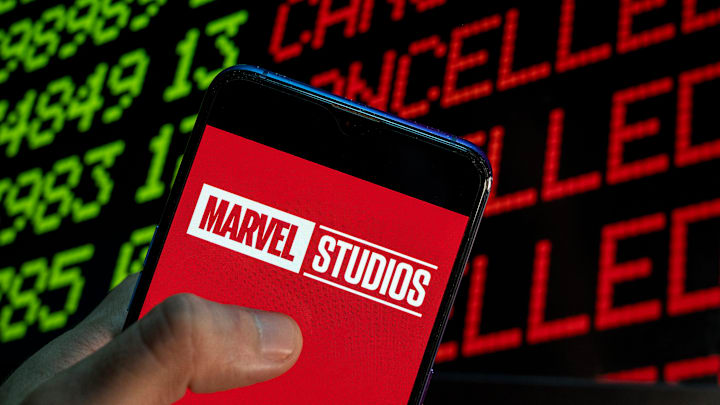 In this photo illustration the American film production...