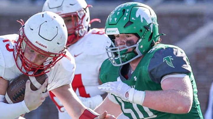 Carson Luebbering, of Blair Oaks, is a returning state champion senior defensive lineman who earned first-team all-state honors in 2024.