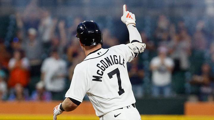 Detroit Tigers shortstop Kevin McGonigle (7) rounds the bases at Comerica Park. Credit: Brian Bradshaw Sevald-Imagn Images Detroit Tigers shortstop Kevin McGonigle (7) rounds the bases at Comerica Park. Credit: Brian Bradshaw Sevald-Imagn Images