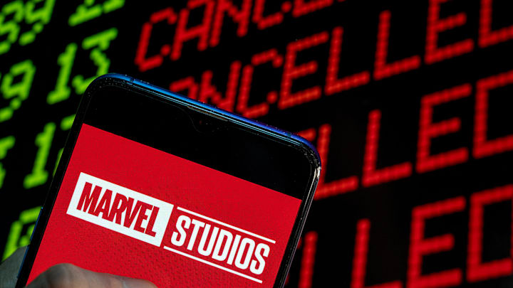 In this photo illustration the American film production...