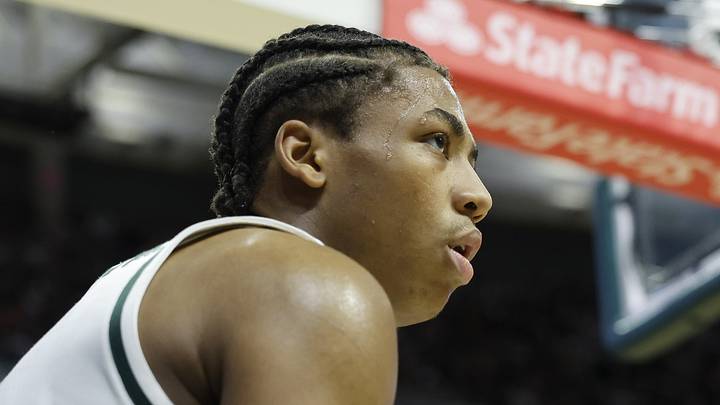Michigan State's Jeremy Fears Jr. looks on during a game against Ohio State at the Breslin Center on Sunday, Feb. 22, 2026. Michigan State's Jeremy Fears Jr. looks on during a game against Ohio State at the Breslin Center on Sunday, Feb. 22, 2026.