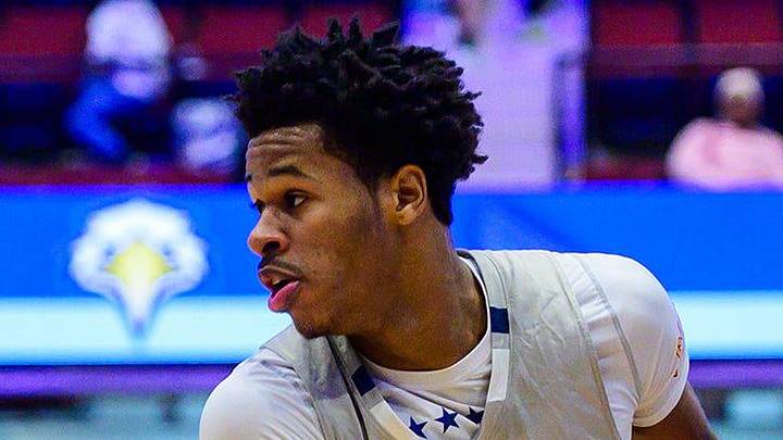 Stepinac's Jasiah Jervis, right, looks through a Thomas Jefferson defender during the William F. Plunkett Jr Christmas Classic at the Westchester County Center in White Plains, NY on Sunday, December 7, 2025. Stepinac defeated Thomas Jefferson 92-70. Stepinac's Jasiah Jervis, right, looks through a Thomas Jefferson defender during the William F. Plunkett Jr Christmas Classic at the Westchester County Center in White Plains, NY on Sunday, December 7, 2025. Stepinac defeated Thomas Jefferson 92-70.