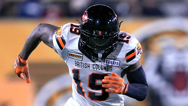 BC Lions WR Alexander Hollins