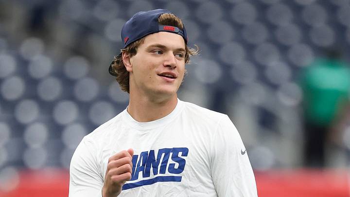 New York Giants quarterback J.J. McCarthy