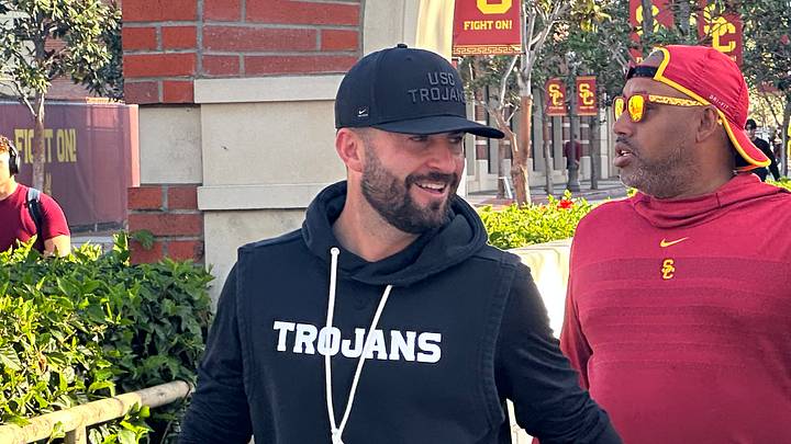 USC Trojans inside receivers/tight ends coach Chad Savage USC Trojans inside receivers/tight ends coach Chad Savage
