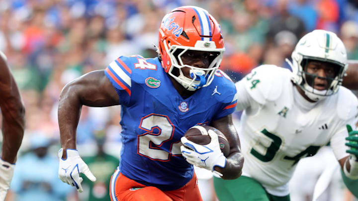 Florida Gators running back Ja'Kobi Jackson was questionable on Friday after missing last week's game against Texas.