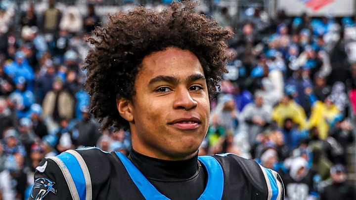 Carolina Panthers wide receiver Jalen Coker