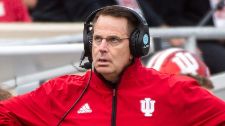Indiana coach Curt Cignetti against UCLA at Memorial Stadium.