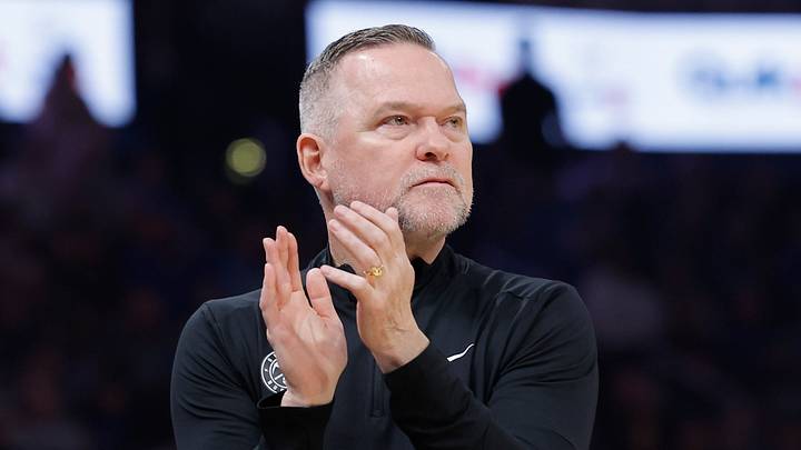 Mar 9, 2025; Oklahoma City, Oklahoma, USA; Denver Nuggets head coach Michael Malone watches his team play against the Oklahoma City Thunder during the first quarter at Paycom Center. Mandatory Credit: Alonzo Adams-Imagn Images Mar 9, 2025; Oklahoma City, Oklahoma, USA; Denver Nuggets head coach Michael Malone watches his team play against the Oklahoma City Thunder during the first quarter at Paycom Center. Mandatory Credit: Alonzo Adams-Imagn Images
