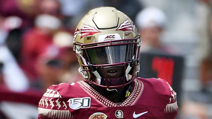 Aug 31, 2019; Tallahassee, FL, USA; Florida State Seminoles quarterback James Blackman (1) leads the Seminoles against the Boise State Broncos during the first half at Doak Campbell Stadium. Mandatory Credit: Melina Myers-Imagn Images Aug 31, 2019; Tallahassee, FL, USA; Florida State Seminoles quarterback James Blackman (1) leads the Seminoles against the Boise State Broncos during the first half at Doak Campbell Stadium. Mandatory Credit: Melina Myers-Imagn Images