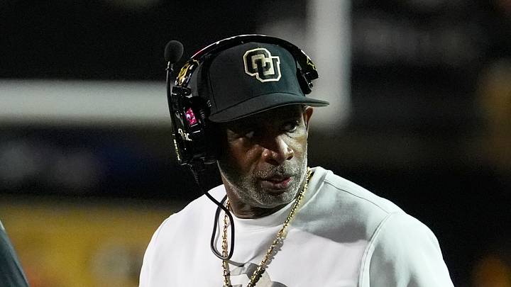 Oct 17, 2026; Boulder, Colorado, USA; Colorado Buffaloes head coach Deion Sanders on the field during the first quarter against the Utah Utes at Folsom Field. Mandatory Credit: Ron Chenoy-Imagn Images Oct 17, 2026; Boulder, Colorado, USA; Colorado Buffaloes head coach Deion Sanders on the field during the first quarter against the Utah Utes at Folsom Field. Mandatory Credit: Ron Chenoy-Imagn Images