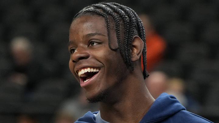 Mar 18, 2026; Greenville, SC, USA; North Carolina Tar Heels forward Caleb Wilson (8) during a practice session ahead of the first round of the men's 2026 NCAA Tournament at Bon Secours Wellness Arena. Mandatory Credit: Bob Donnan-Imagn Images Mar 18, 2026; Greenville, SC, USA; North Carolina Tar Heels forward Caleb Wilson (8) during a practice session ahead of the first round of the men's 2026 NCAA Tournament at Bon Secours Wellness Arena. Mandatory Credit: Bob Donnan-Imagn Images