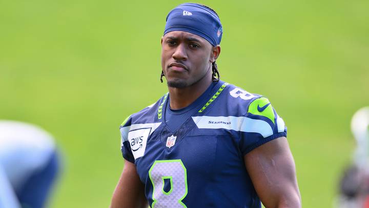 Jun 9, 2026; Renton, WA, USA; Seattle Seahawks running back Jadarian Price (8) during minicamp at Virginia Mason Athletic Center. Mandatory Credit: Steven Bisig-Imagn Images Jun 9, 2026; Renton, WA, USA; Seattle Seahawks running back Jadarian Price (8) during minicamp at Virginia Mason Athletic Center. Mandatory Credit: Steven Bisig-Imagn Images