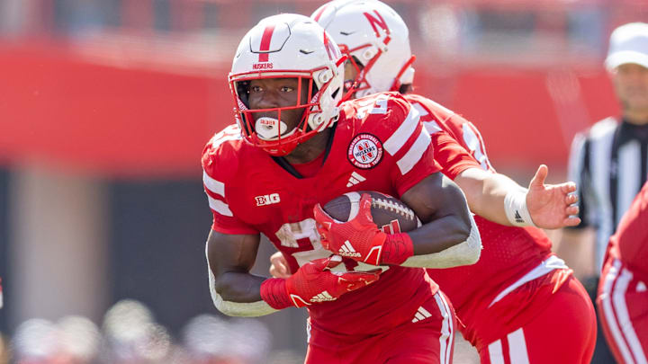 Nebraska running back Emmett Johnson has declared for the NFL draft. Nebraska running back Emmett Johnson has declared for the NFL draft.