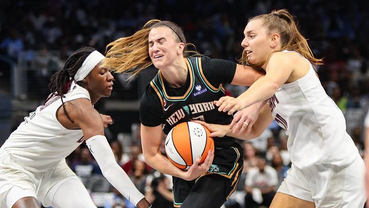 Rhyne Howard (10) and Isobel Borlase (20), Atlanta Dream Rhyne Howard (10) and Isobel Borlase (20), Atlanta Dream
