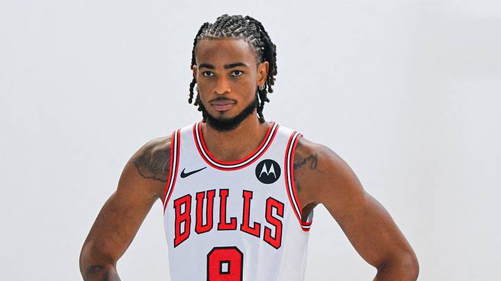 Sep 28, 2026; Chiacgo, Il, USA; Chicago Bulls center Nic Claxton (9) poses during media day. Mandatory Credit: Matt Marton-Imagn Images Sep 28, 2026; Chiacgo, Il, USA; Chicago Bulls center Nic Claxton (9) poses during media day. Mandatory Credit: Matt Marton-Imagn Images
