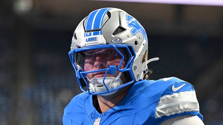 Detroit Lions offensive tackle Blake Miller (76). Detroit Lions offensive tackle Blake Miller (76).