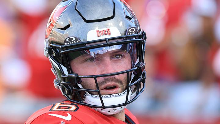 Aug 22, 2026; Tampa, Florida, USA; Tampa Bay Buccaneers quarterback Baker Mayfield (6) looks on prior to the game against the Kansas City Chiefs at Raymond James Stadium. Mandatory Credit: Kim Klement Neitzel-Imagn Images Aug 22, 2026; Tampa, Florida, USA; Tampa Bay Buccaneers quarterback Baker Mayfield (6) looks on prior to the game against the Kansas City Chiefs at Raymond James Stadium. Mandatory Credit: Kim Klement Neitzel-Imagn Images