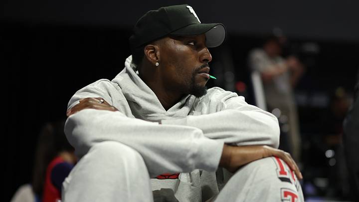 Miami Heat forward Bam Adebayo watches courtside (Mandatory Credit: Geoff Burke-Imagn Images) Miami Heat forward Bam Adebayo watches courtside (Mandatory Credit: Geoff Burke-Imagn Images)