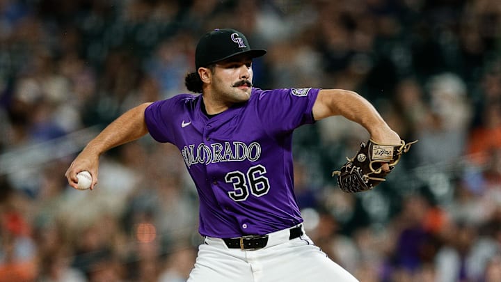 Colorado Rockies relief pitcher Zach Agnos.