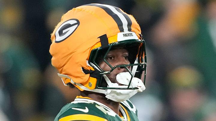Dec 27, 2025; Green Bay, Wisconsin, USA; Green Bay Packers wide receiver Romeo Doubs (87) looks on during the third quarter against the Baltimore Ravens at Lambeau Field. Mandatory Credit: Kayla Wolf-Imagn Images Dec 27, 2025; Green Bay, Wisconsin, USA; Green Bay Packers wide receiver Romeo Doubs (87) looks on during the third quarter against the Baltimore Ravens at Lambeau Field. Mandatory Credit: Kayla Wolf-Imagn Images