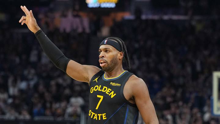 Jan 2, 2026; San Francisco, California, USA; Golden State Warriors guard Buddy Hield (7) during the second quarter against the Oklahoma City Thunder at Chase Center. Mandatory Credit: Darren Yamashita-Imagn Images Jan 2, 2026; San Francisco, California, USA; Golden State Warriors guard Buddy Hield (7) during the second quarter against the Oklahoma City Thunder at Chase Center. Mandatory Credit: Darren Yamashita-Imagn Images